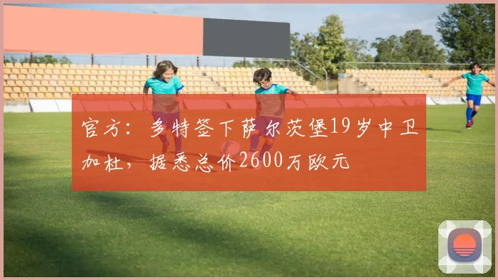 官方：多特签下萨尔茨堡19岁中卫加杜，据悉总价2600万欧元