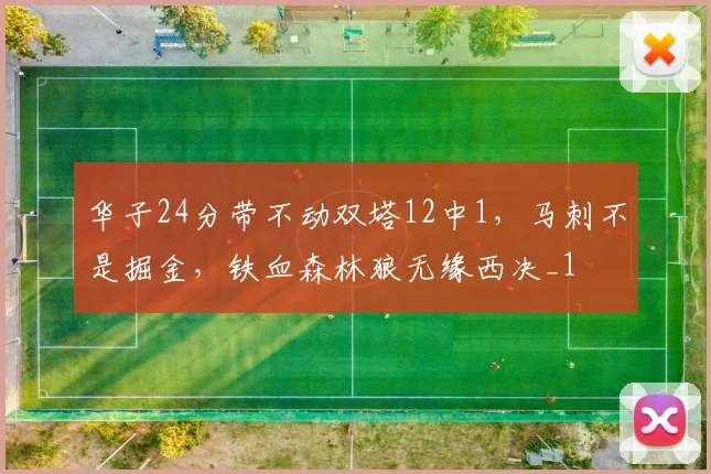 华子24分带不动双塔12中1，马刺不是掘金，铁血森林狼无缘西决_1